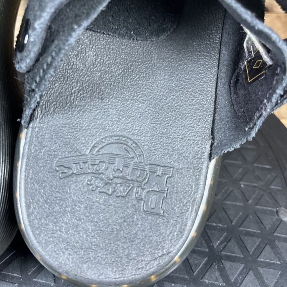 Dr. Martens Womens Size 8 Black Suede Carlson Clog Comfort Slip On Casual Shoes - Picture 6 of 10